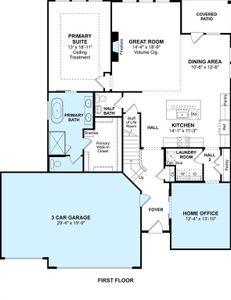 The Omaha floor plan by K. Hovnanian Homes. 1st Floor Shown. *Prices, plans, dimensions, features, specifications, materials, and availability of homes or communities are subject to change without notice or obligation.