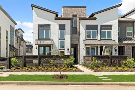 New construction Townhouse house 16515 Bristol Steel Lane, Cypress, TX 77433 - photo 0