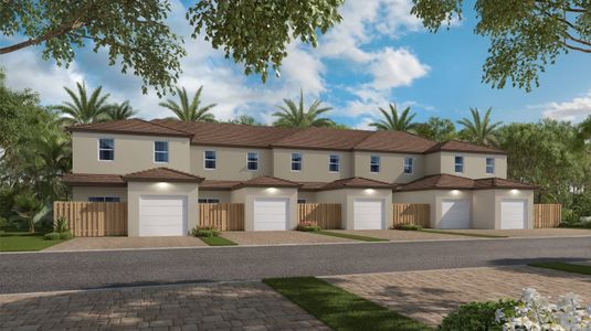 New construction Townhouse house Clover, SW 129th Ave & Coconut Palm Dr, Princeton, FL 33032 - photo