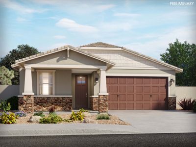 New construction Single-Family house Leslie, 20775 N Roadrunner Lane, Maricopa, AZ 85138 - photo