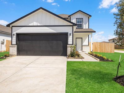 New construction Single-Family house 11892 Whirlaway Drive, Willis, TX 77318 HAMPTON- photo 0