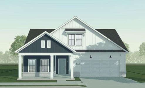 New construction Single-Family house 201 Persimmon Drive, Holly Springs, GA 30115 Portico- photo 0