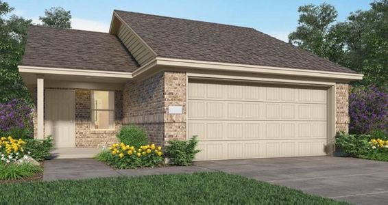 New construction Single-Family house 17823 Grove Hill Drive, Hockley, TX 77447 Camellia II- photo 0 0