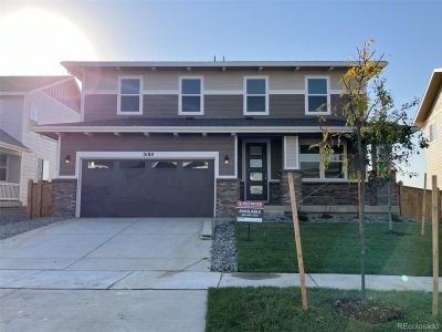 New construction Single-Family house 3184 Boral Owl Drive, Brighton, CO 80601 Hemingway- photo 0