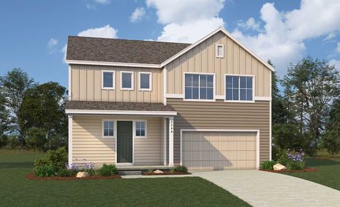 New construction Single-Family house Trailhead Series - Vista, 724 Piedmontese Street, Johnstown, CO 80534 - photo