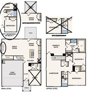 1st and 2nd Floor Layout.  Added Bedroom and Full ILO Study.