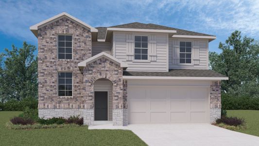 New construction Single-Family house 2820 Indian Clover Trail, Leander, TX 78641 The Pierce- photo 0 0