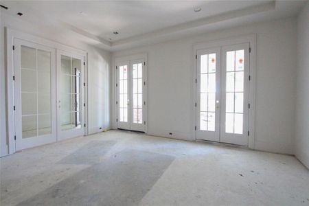 1st Floor Study offers french door entrances, closet & dual entry Full bath. *Construction Photo taken 6/7/24*
