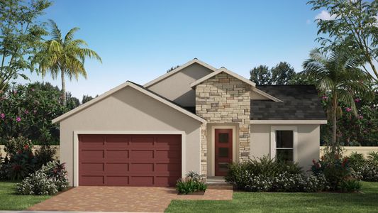 Modern European Elevation - Meadowood at St. Johns Preserve in Palm Bay, FL by Landsea Homes