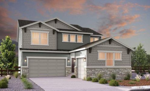New construction Single-Family house 3637 Rucksack Court, Castle Rock, CO 80108 Marble- photo 0