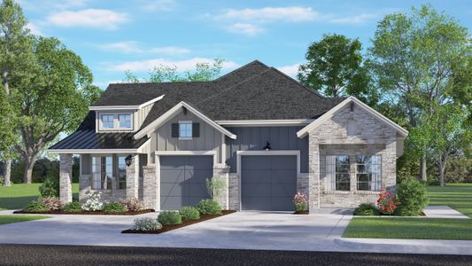 New construction Single-Family house 5127 Big Dipper Drive, Manvel, TX 77578 Carriagehouse - Single Story Villas- photo 2 2