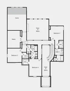 Structural options include: gourmet kitchen, shower bath 5, bed 5 and bath 5 in lieu of tandem garage, 15' x 8' panel sliding door, lifestyle space, drop in tub at owner's bath, and study in lieu of flex.