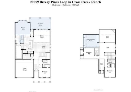 New construction Single-Family house 29859 Breezy Pines Loop, Fulshear, TX 77441 Redford Plan- photo