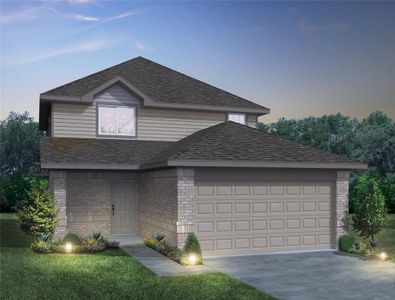 New construction Single-Family house 2893 Briggs Drive, Conroe, TX 77301 The Evergreen- photo 0