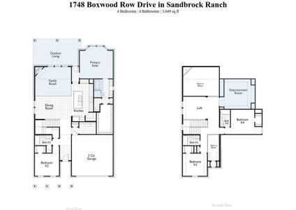 New construction Single-Family house 1748 Boxwood Row Drive, Aubrey, TX 76227 Redford Plan- photo 2 2