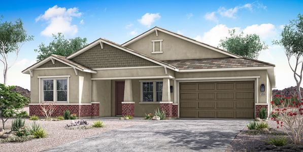 New construction Single-Family house 12393 W Trumbull Road, Avondale, AZ 85323 Sandpiper- photo