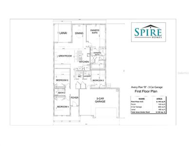 Avery 3-Car Floorplan