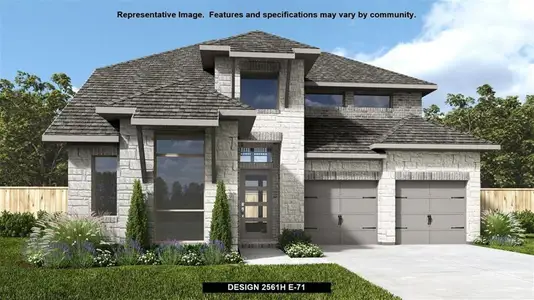 New construction Single-Family house 1301 Scenic Green Loop, Georgetown, TX 78628 Design 2561H- photo 0 0