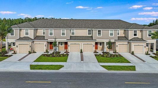 New construction Townhouse house 2205 Hallier Cove, Wesley Chapel, FL 33543 Marigold- photo 0