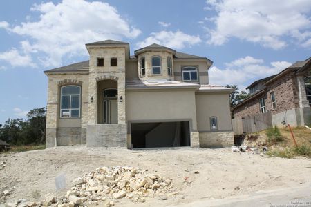 New construction Single-Family house 31037 King Terrace, Bulverde, TX 78163 Emerald A w/Media Rm & 2.5-Car- photo 0