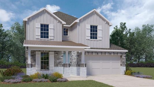 New construction Single-Family house 2104 Magnolia Hill Drive, Leander, TX 78641 The Lincoln II- photo 0