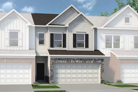 New construction Townhouse house 2655 Ravencliff Drive, Unit 65, Austell, GA 30168 Maddux II- photo 0