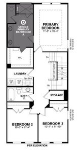 Beazer Homes Plano Gateway Watercolor Floorplan.