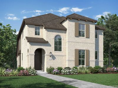 New construction Single-Family house 1839 Tornillo Trail, New Braunfels, TX 78132 Lynnwood Plan- photo 0