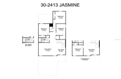 Second Floor Of Jasmine Floorplan