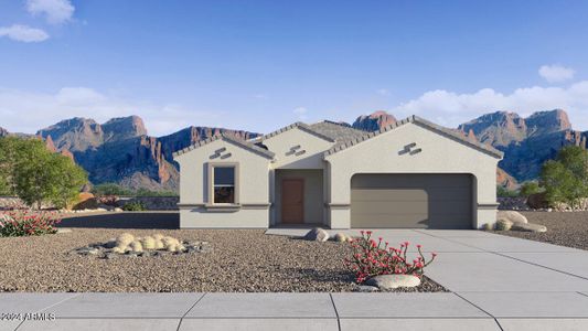 New construction Single-Family house 5806 E Clandestine Drive, San Tan Valley, AZ 85140 The Denton- photo 0