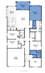 New construction Single-Family house 5725 Huron Drive, New Braunfels, TX 78130 Denton Plan- photo 1 1