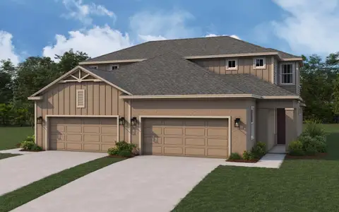 Jewel new construction luxury paired villa home plan Sun City Center Fairway Pointe by William Ryan Homes Tampa