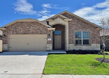 New construction Single-Family house 258 Lunayena Road, Rhome, TX 76078 GALLUP- photo 0