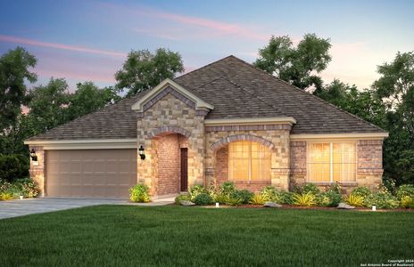 New construction Single-Family house 11510 Buffalo Bill, San Antonio, TX 78254 Dunlay- photo 0