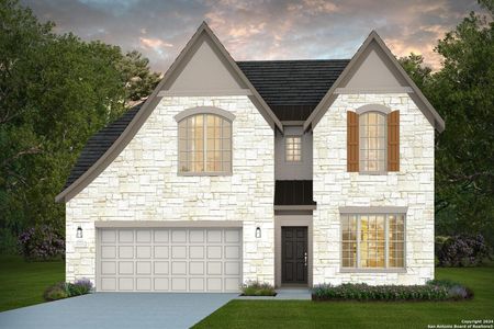 New construction Single-Family house 2166 Steerhead Trail, New Braunfels, TX 78132 Lexington- photo 0