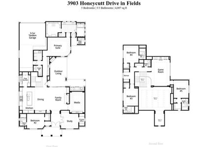 New construction Single-Family house 3903 Honeycutt Drive, Frisco, TX 75033 Plan Catalina- photo 1 1