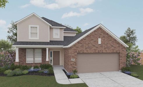 New construction Single-Family house 4051 Colony River Rock Blvd, Pinehurst, TX 77362 Landmark Series - Southfork- photo 0 0