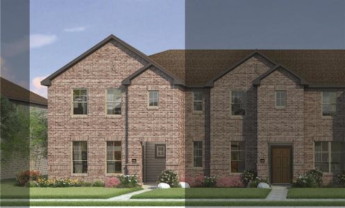 New construction Townhouse house 216 Territory Trail, Fort Worth, TX 76120 Bowie 4B1 A- photo 0