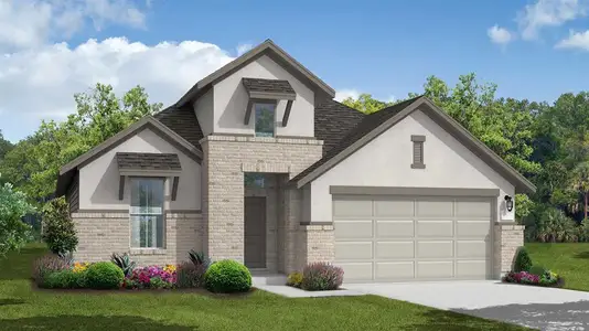 New construction Single-Family house 18715 Citrange Bend Way, Manvel, TX 77578 Wimberley (2076-HV-40)- photo 0