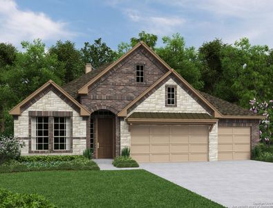 New construction Single-Family house 907 Gyngell Lane, San Antonio, TX 78260 Alexander II Homeplan- photo