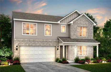 New construction Single-Family house 516 Elkwood Lane, Mcdonough, GA 30252 Hampton- photo 0