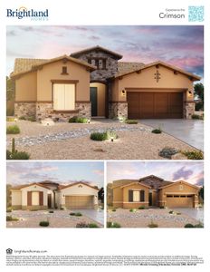 New construction Single-Family house 25536 E. 227Th Street, Queen Creek, AZ 85142 Hacienda Series - Crimson- photo 1 1