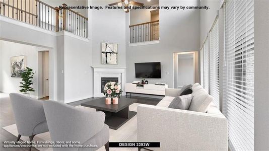 New construction Single-Family house 111 Sandie Drive, Rhome, TX 76078 Design 3393W- photo 6 6