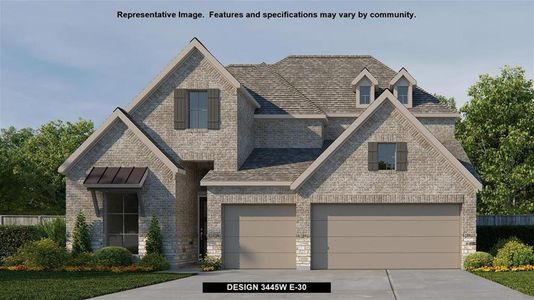 New construction Single-Family house 9702 Chapman Trail, Iowa Colony, TX 77578 Design 3445W- photo 0