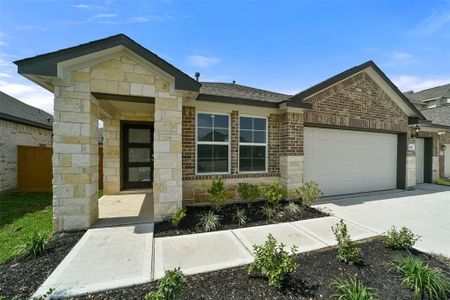 New construction Single-Family house 10510 Plumas Run Drive, Rosharon, TX 77583 The Riviera B- photo 1 1