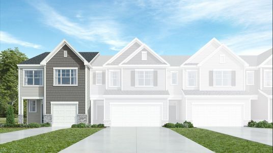 New construction Townhouse house 4935 Arkose Drive, Raleigh, NC 27610 Carson II- photo 0