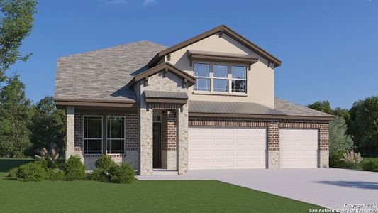 New construction Single-Family house 14016 Brazos Cove Drive, San Antonio, TX 78253 The Salerno- photo 0