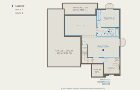 Rodeo Floor Plan, Quick Move-in Home, Basement