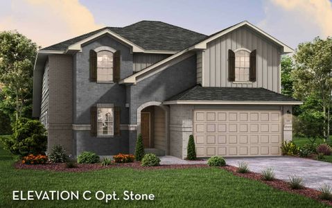 New construction Single-Family house San Marcos, 3610 Compass Pointe Court, Angleton, TX 77515 - photo