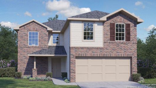 New construction Single-Family house 3664 Victory Copper, Bulverde, TX 78163 The Bowen- photo 0